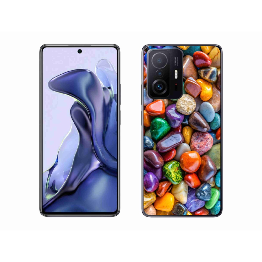 Gelový kryt mmCase na Xiaomi 11T - barevné kamínky