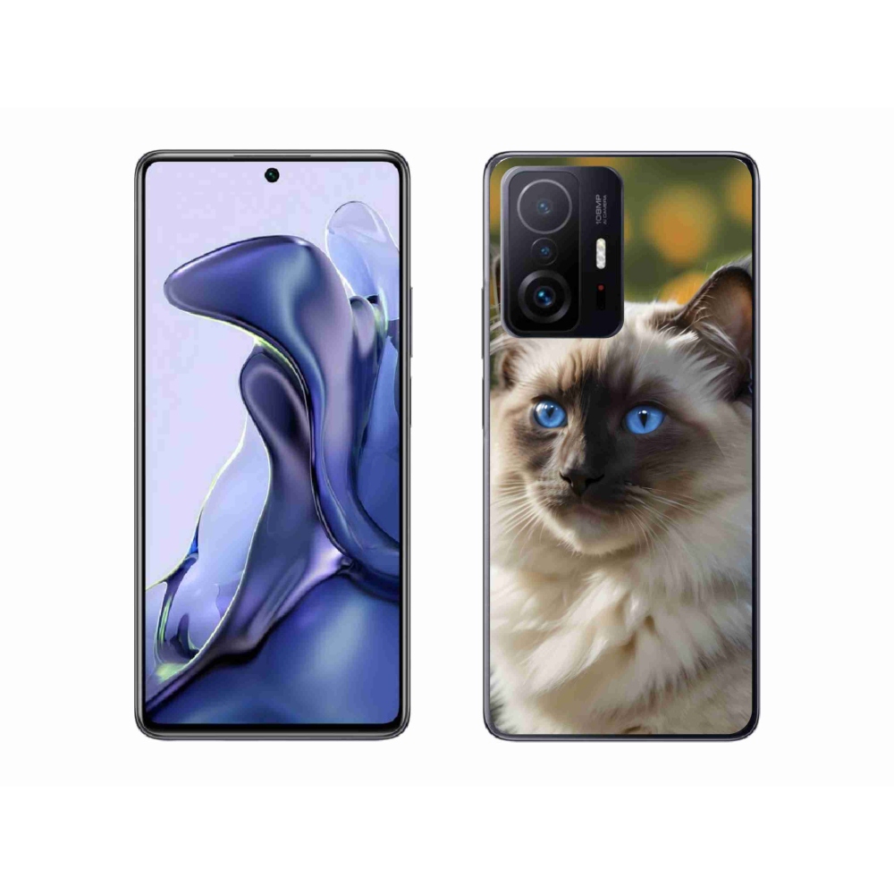 Gelový kryt mmCase na Xiaomi 11T - bílý ragdoll