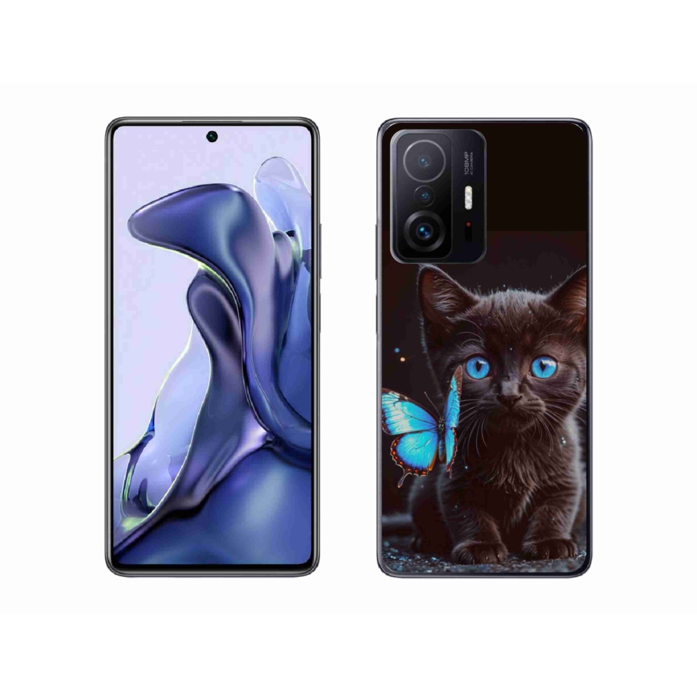 Gelový kryt mmCase na Xiaomi 11T - černé kotě 3