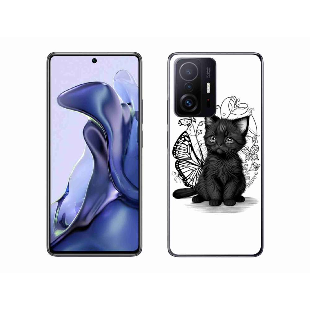 Gelový kryt mmCase na Xiaomi 11T - černé kotě