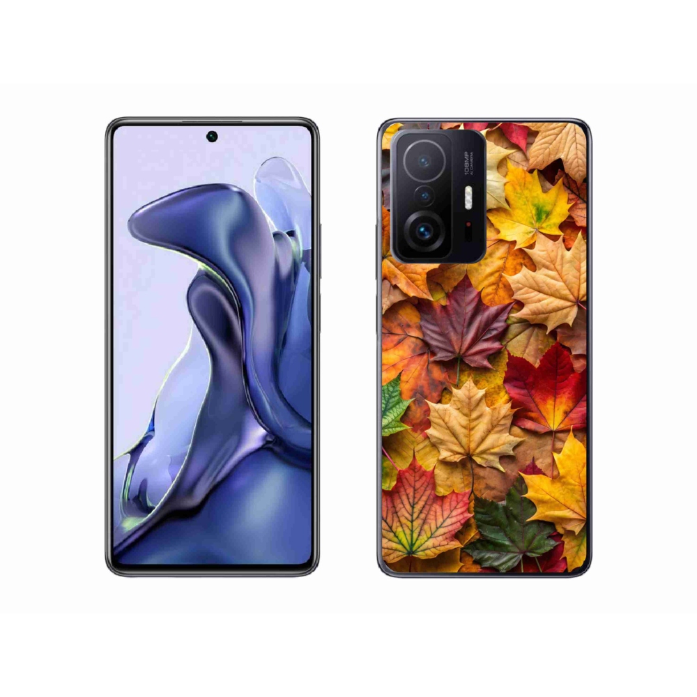 Gelový kryt mmCase na Xiaomi 11T - javorové listy 2