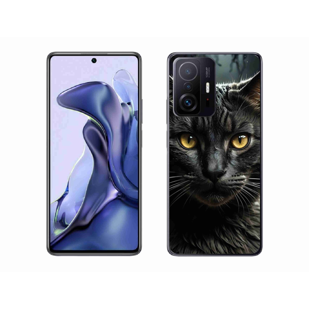 Gelový kryt mmCase na Xiaomi 11T - kočičí pohled 3