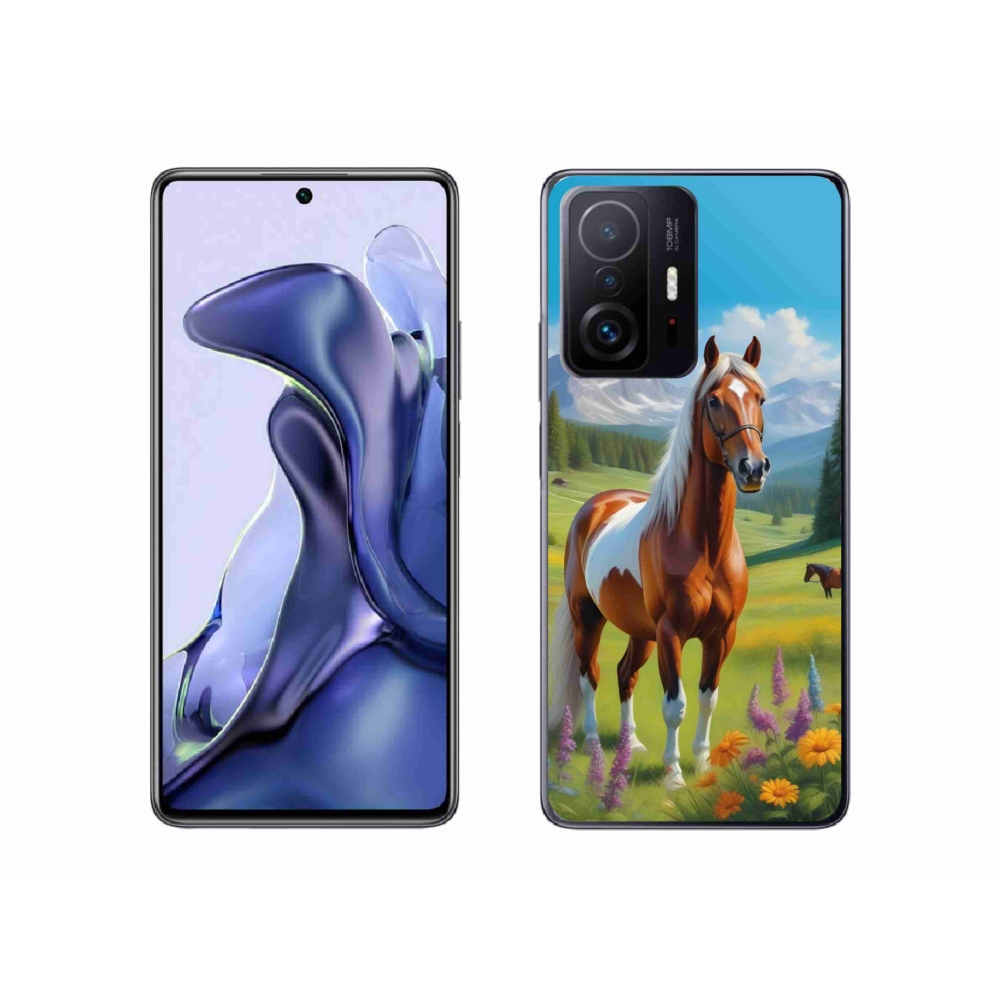 Gelový kryt mmCase na Xiaomi 11T - kůň na louce