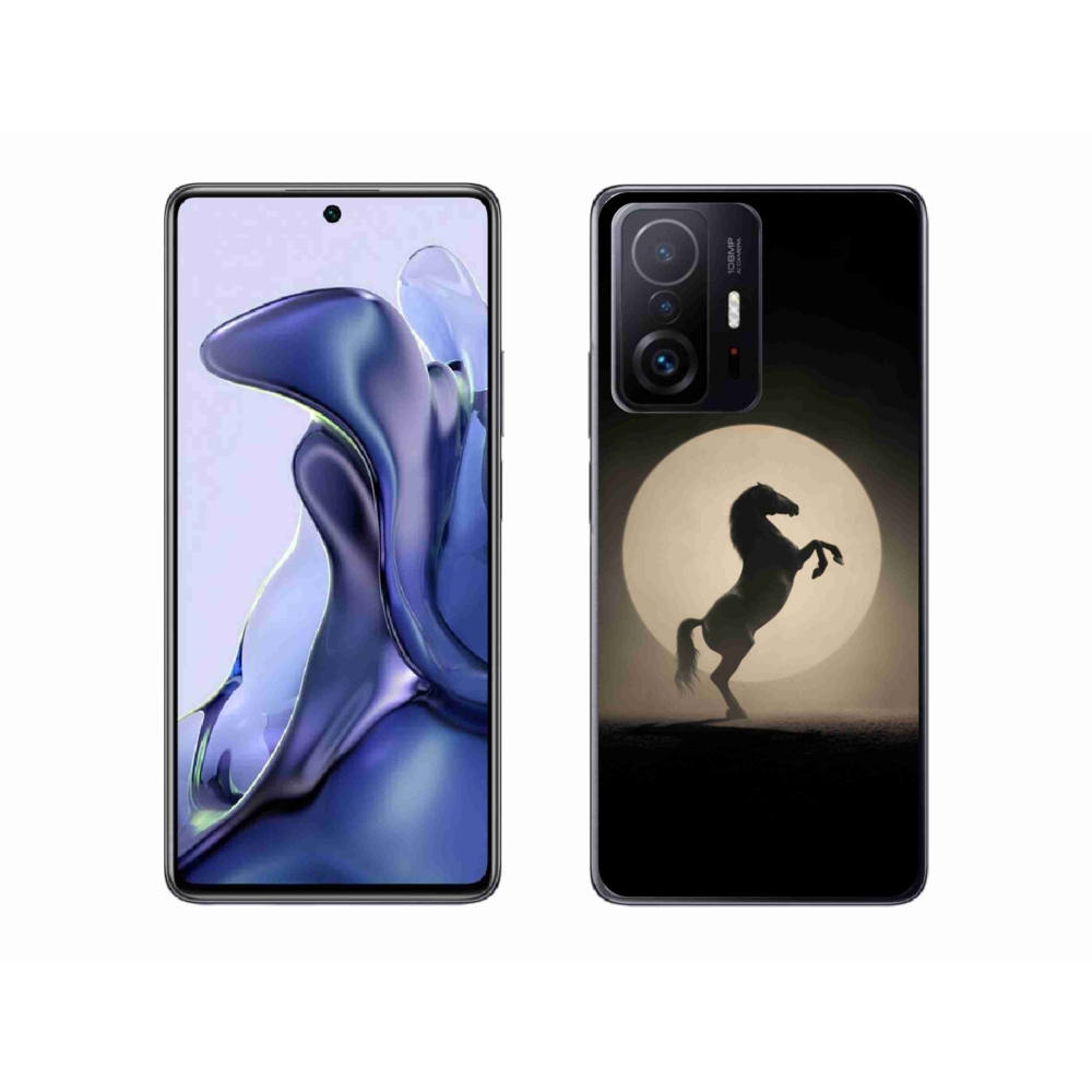 Gelový kryt mmCase na Xiaomi 11T - kůň v siluetě
