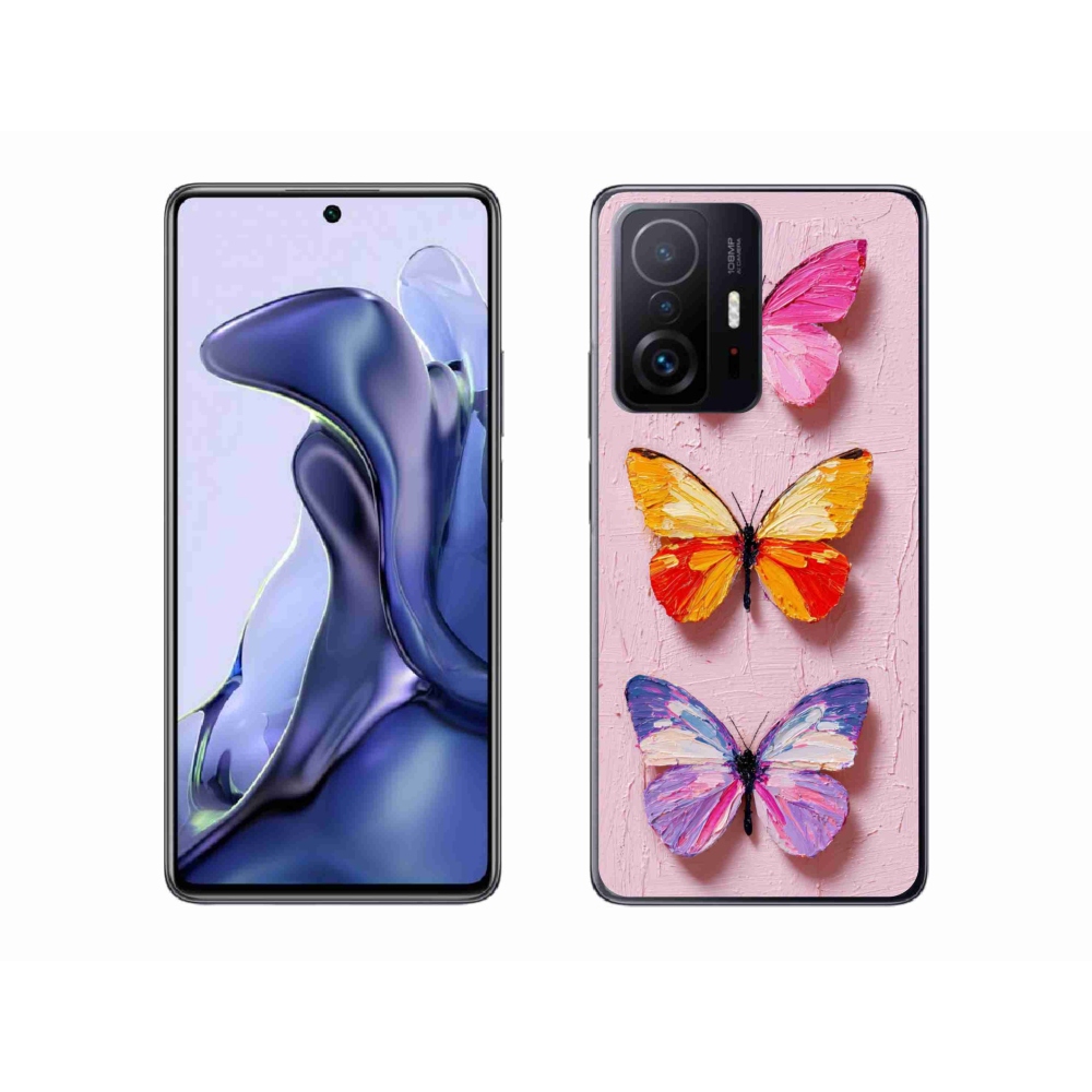Gelový kryt mmCase na Xiaomi 11T - motýlí trojice
