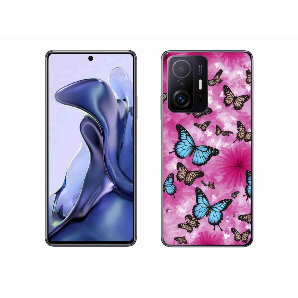 Gelový kryt mmCase na Xiaomi 11T - motýlí zahrada