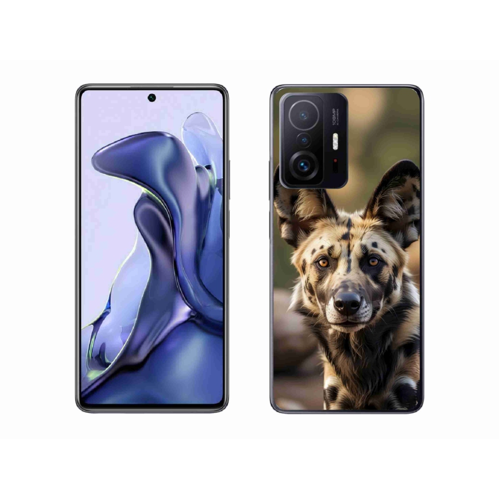 Gelový kryt mmCase na Xiaomi 11T Pro - africký divoký pes