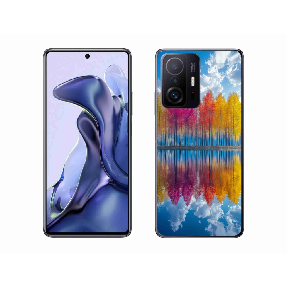 Gelový kryt mmCase na Xiaomi 11T Pro - barevné stromy
