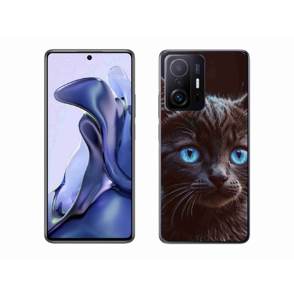 Gelový kryt mmCase na Xiaomi 11T Pro - černé kotě 2
