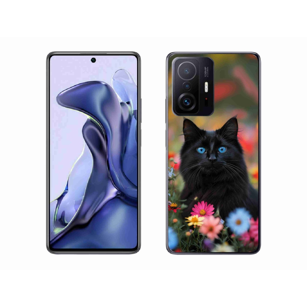 Gelový kryt mmCase na Xiaomi 11T Pro - černé kotě 4