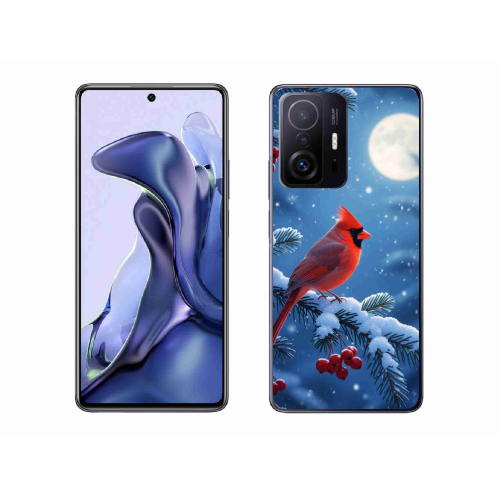 Gelový kryt mmCase na Xiaomi 11T Pro - kardinál červený