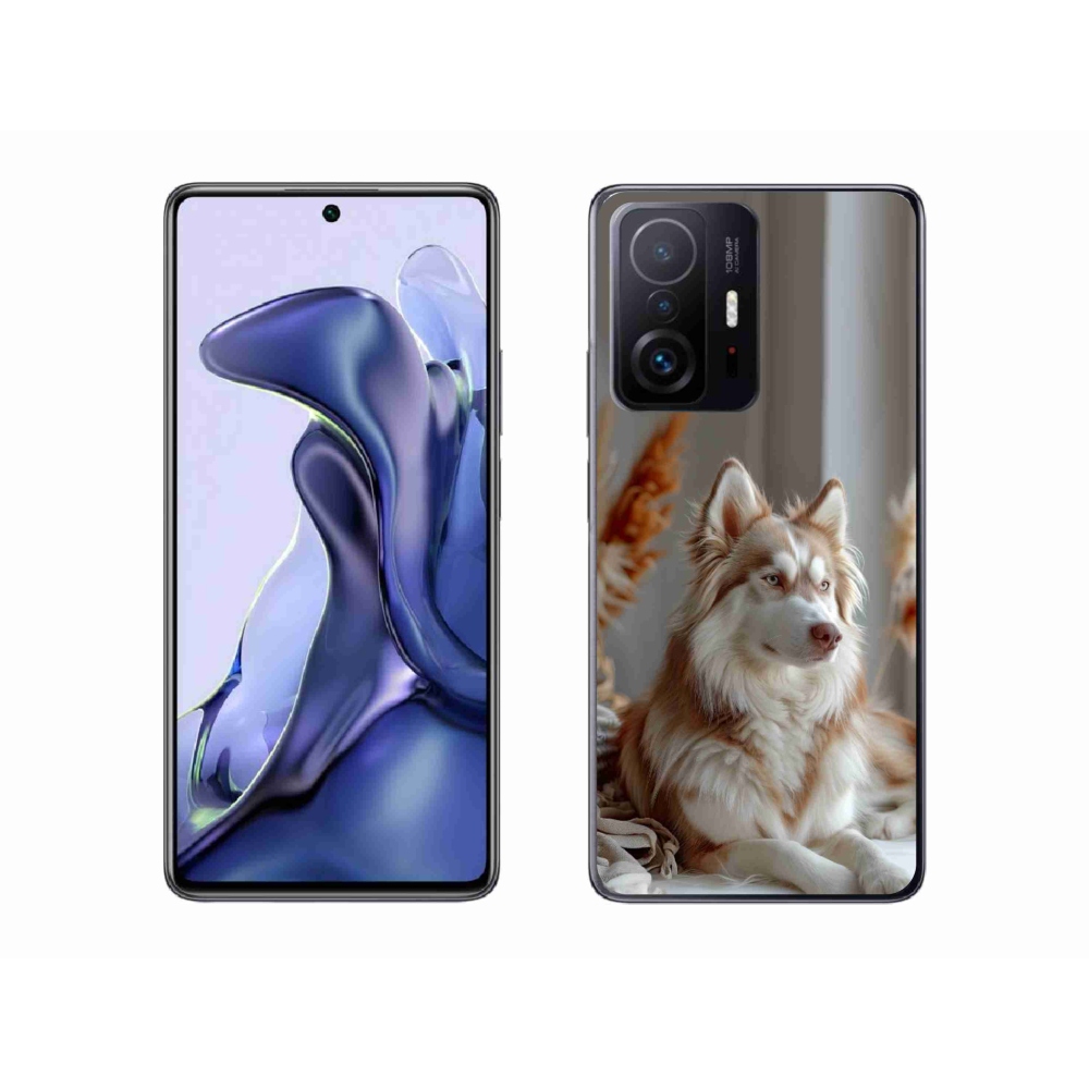 Gelový kryt mmCase na Xiaomi 11T Pro - klidný sibiřský husky
