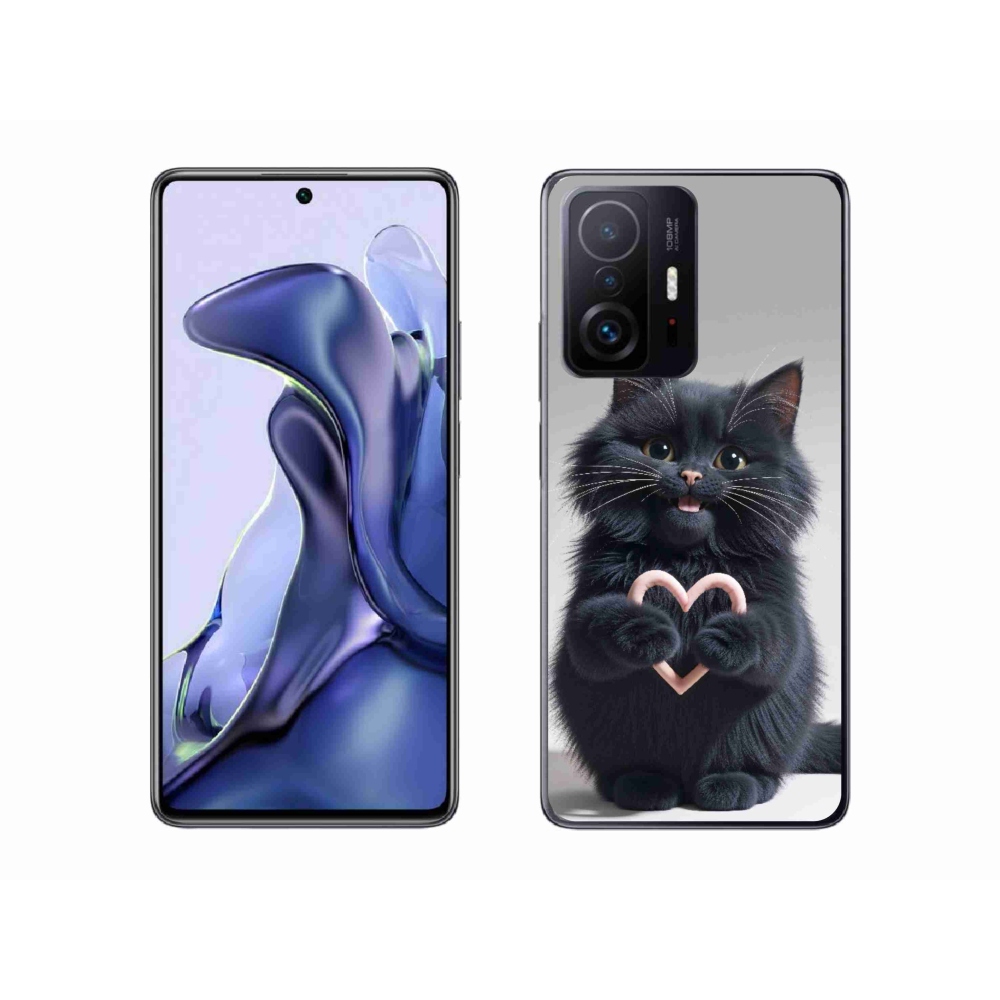 Gelový kryt mmCase na Xiaomi 11T Pro - kočičí láska 3