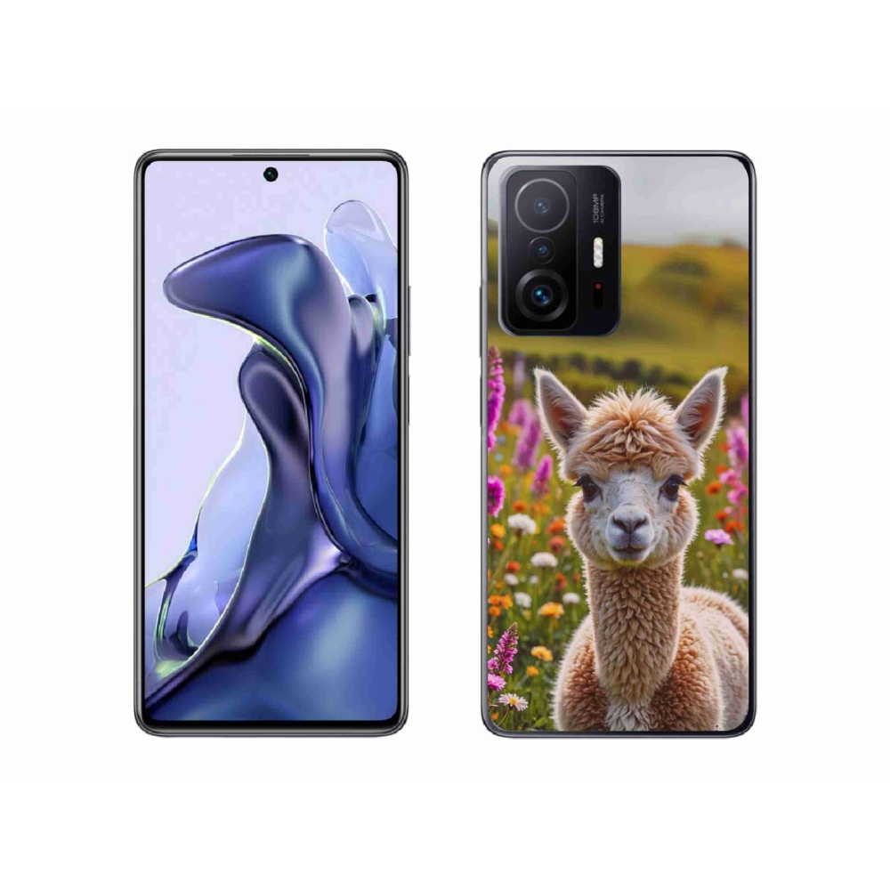 Gelový kryt mmCase na Xiaomi 11T Pro - lama na louce
