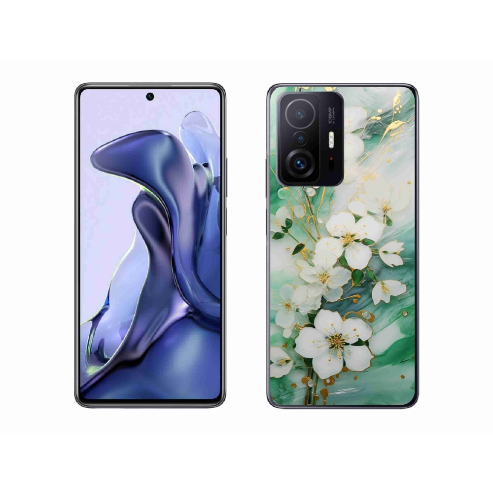 Gelový kryt mmCase na Xiaomi 11T Pro - něžné květy