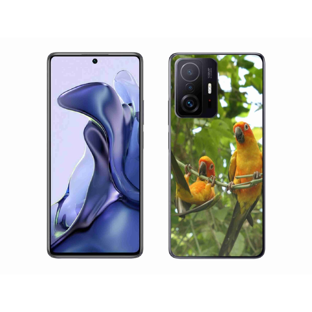 Gelový kryt mmCase na Xiaomi 11T Pro - papoušci aratingy