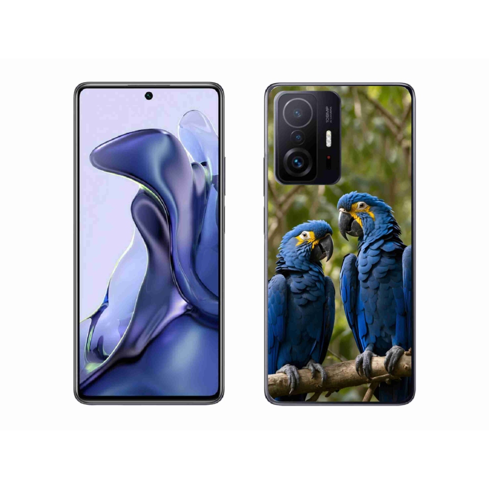 Gelový kryt mmCase na Xiaomi 11T Pro - papouščí duo