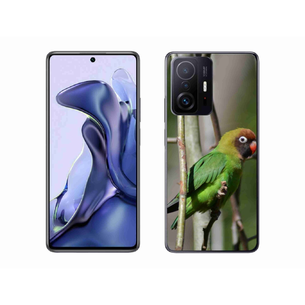 Gelový kryt mmCase na Xiaomi 11T Pro - papoušek agapornis
