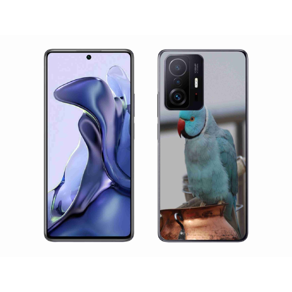 Gelový kryt mmCase na Xiaomi 11T Pro - papoušek alexandr modrý