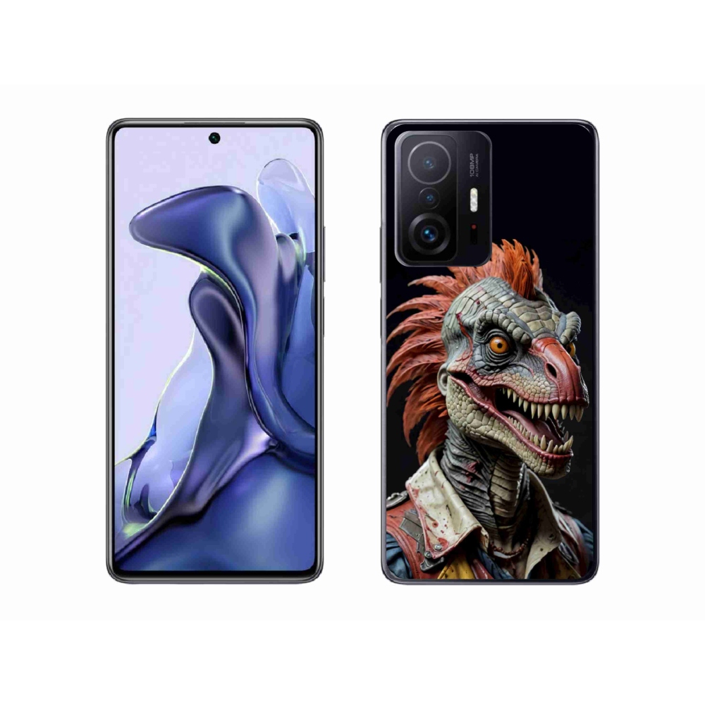 Gelový kryt mmCase na Xiaomi 11T Pro - punk dinosaurus
