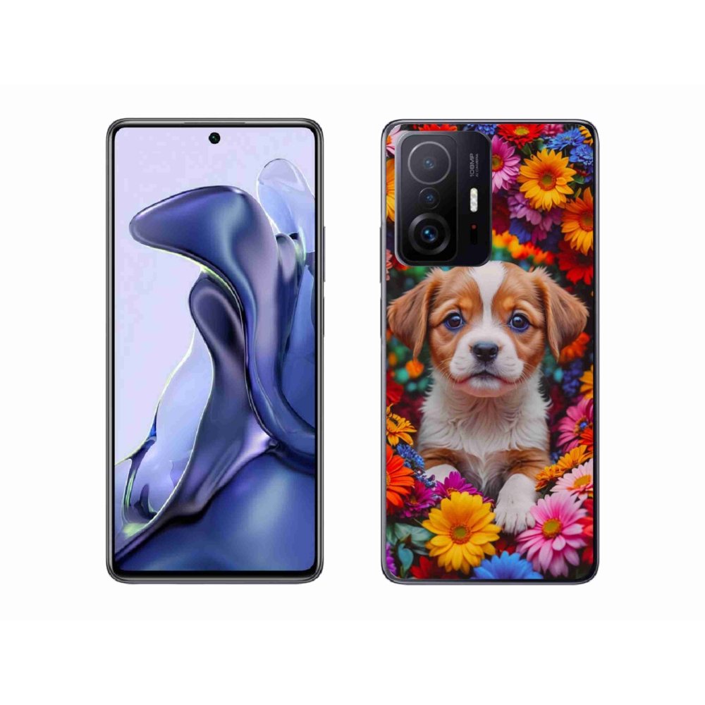 Gelový kryt mmCase na Xiaomi 11T Pro - roztomilé štěně