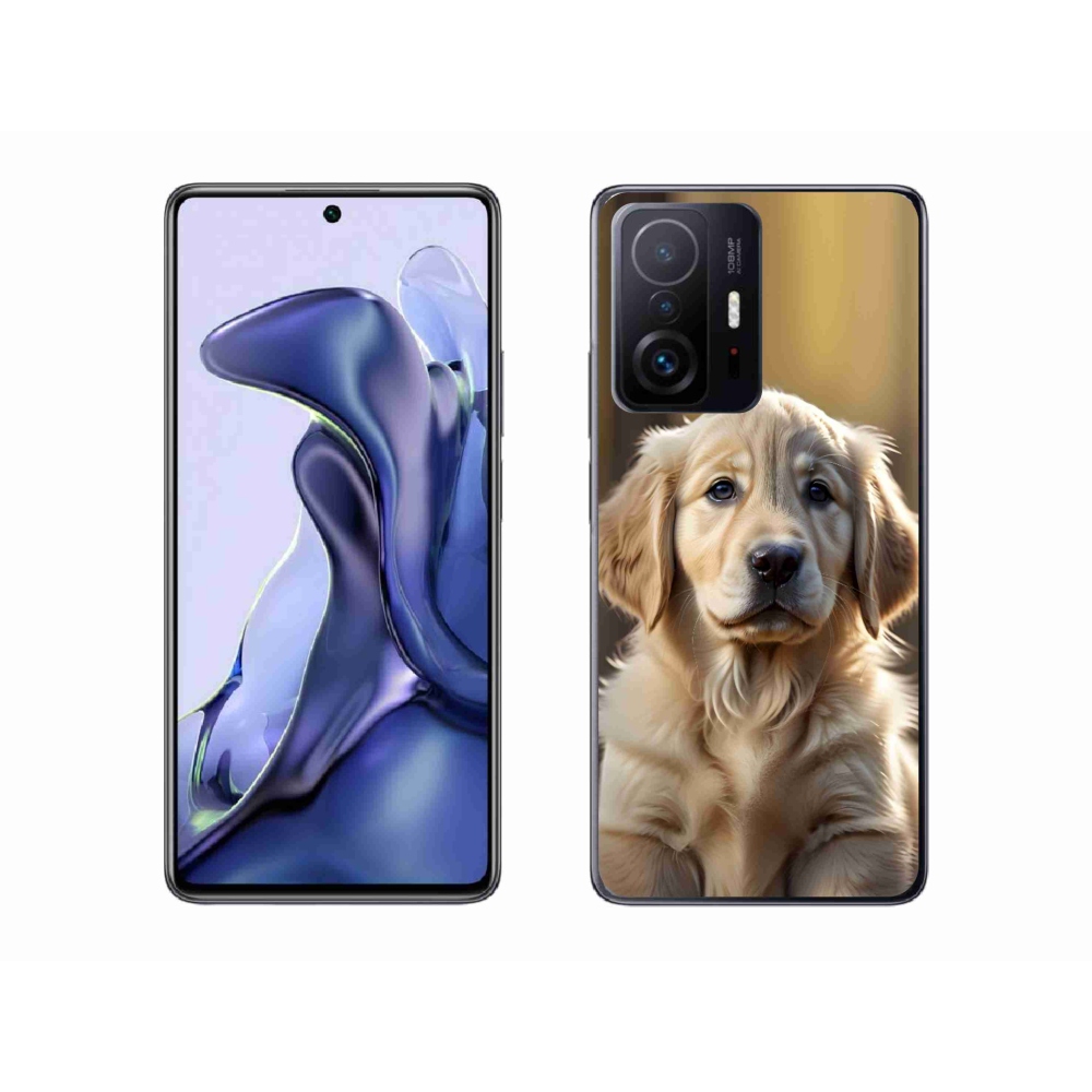 Gelový kryt mmCase na Xiaomi 11T Pro - roztomilý zlatý retrívr
