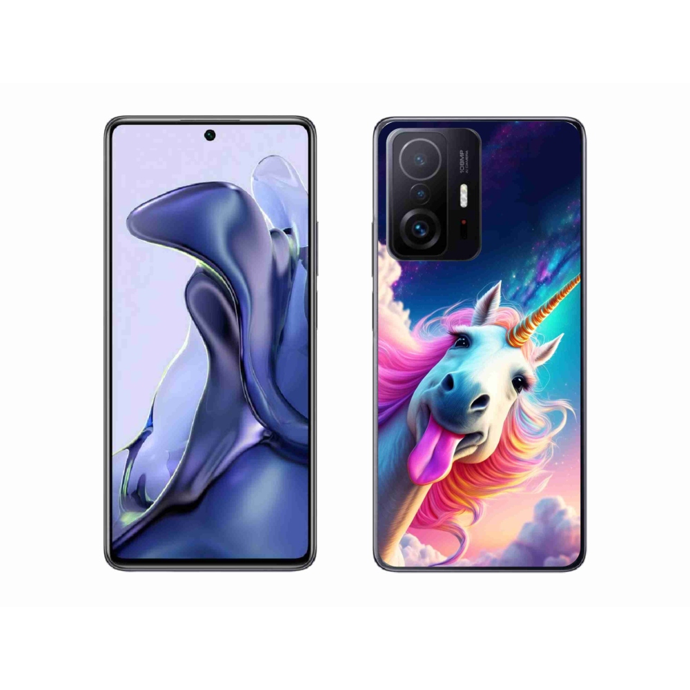Gelový kryt mmCase na Xiaomi 11T Pro - šílený jednorožec