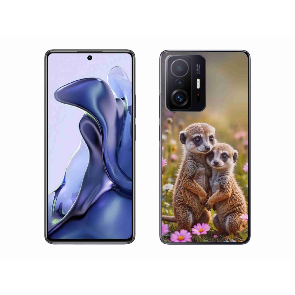 Gelový kryt mmCase na Xiaomi 11T Pro - surikatí duo