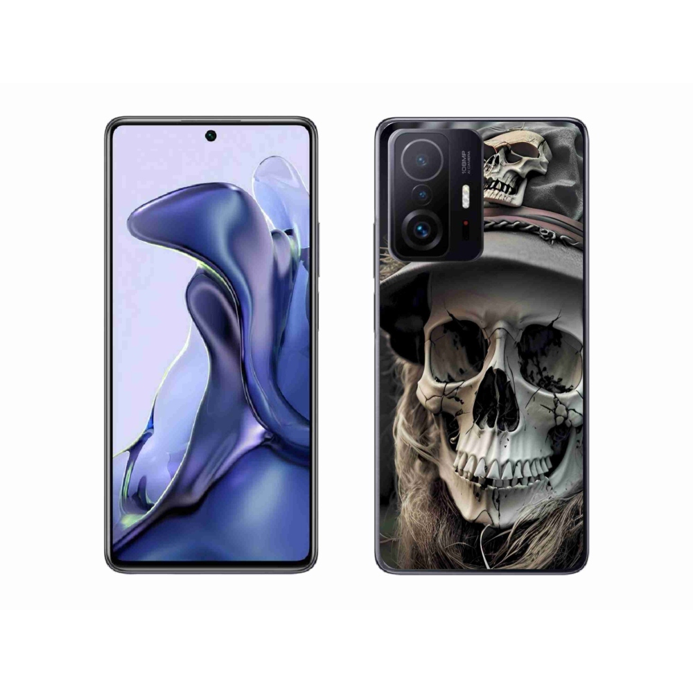 Gelový kryt mmCase na Xiaomi 11T Pro - temná lebka