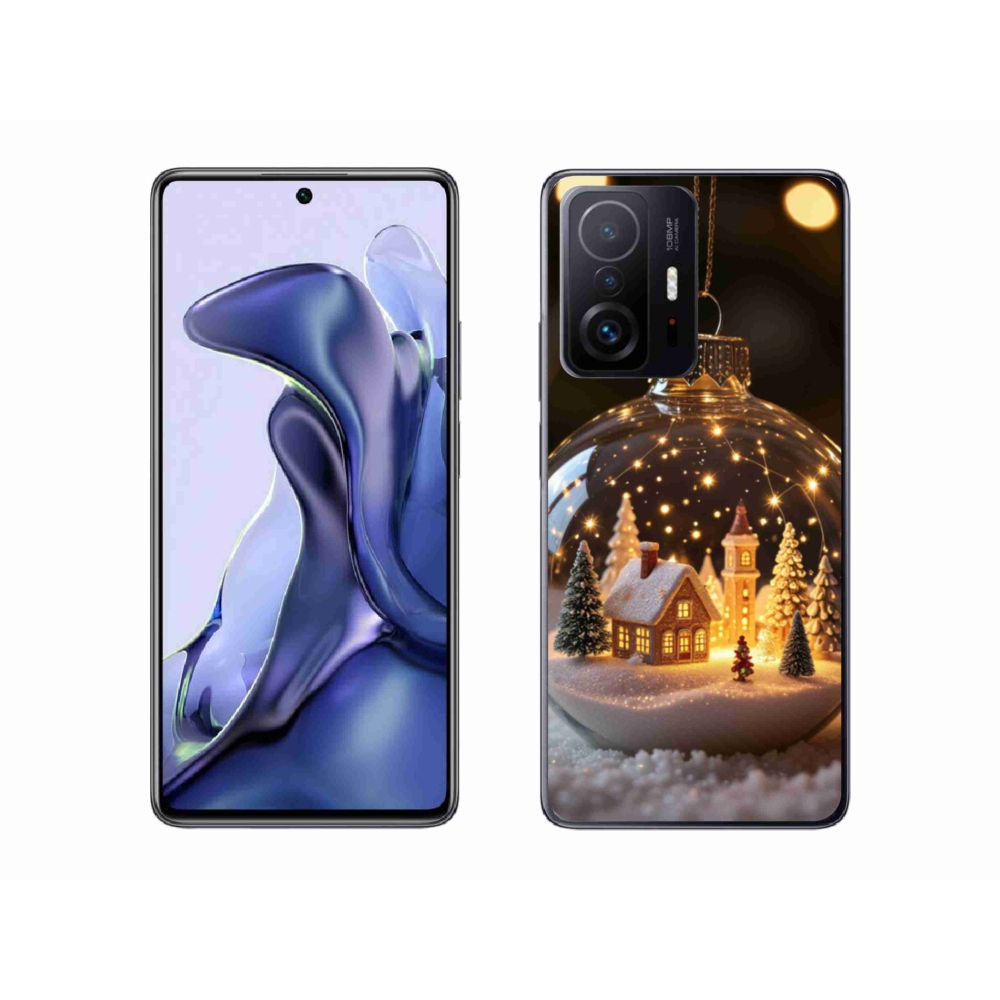 Gelový kryt mmCase na Xiaomi 11T Pro - vánoční koule 3
