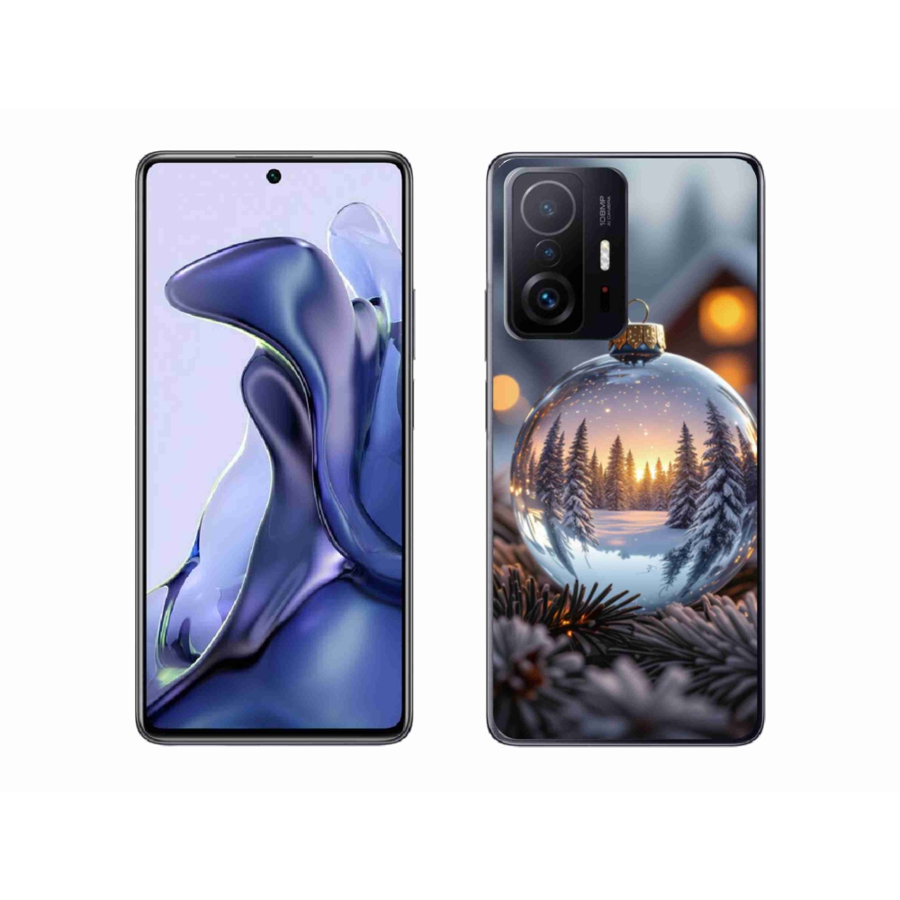 Gelový kryt mmCase na Xiaomi 11T Pro - vánoční ozdoba