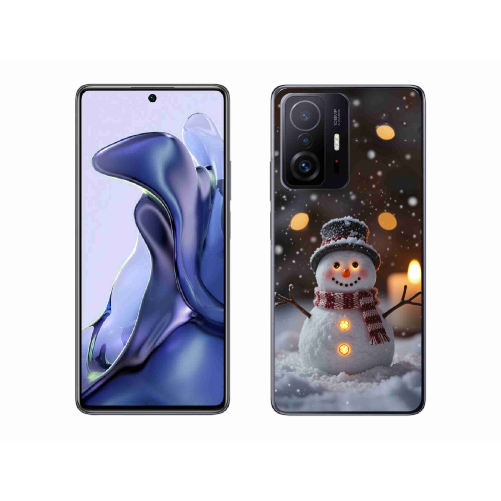 Gelový kryt mmCase na Xiaomi 11T Pro - veselý sněhulák