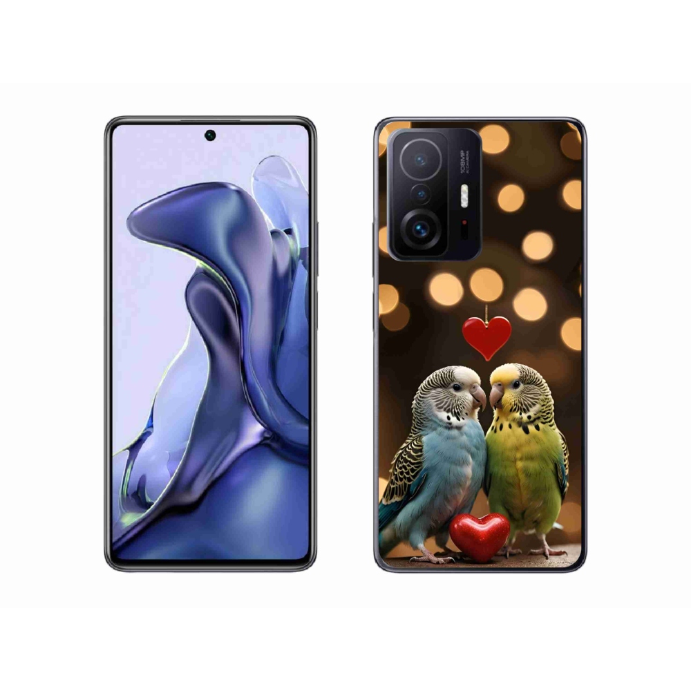 Gelový kryt mmCase na Xiaomi 11T Pro - zamilovaní papoušci