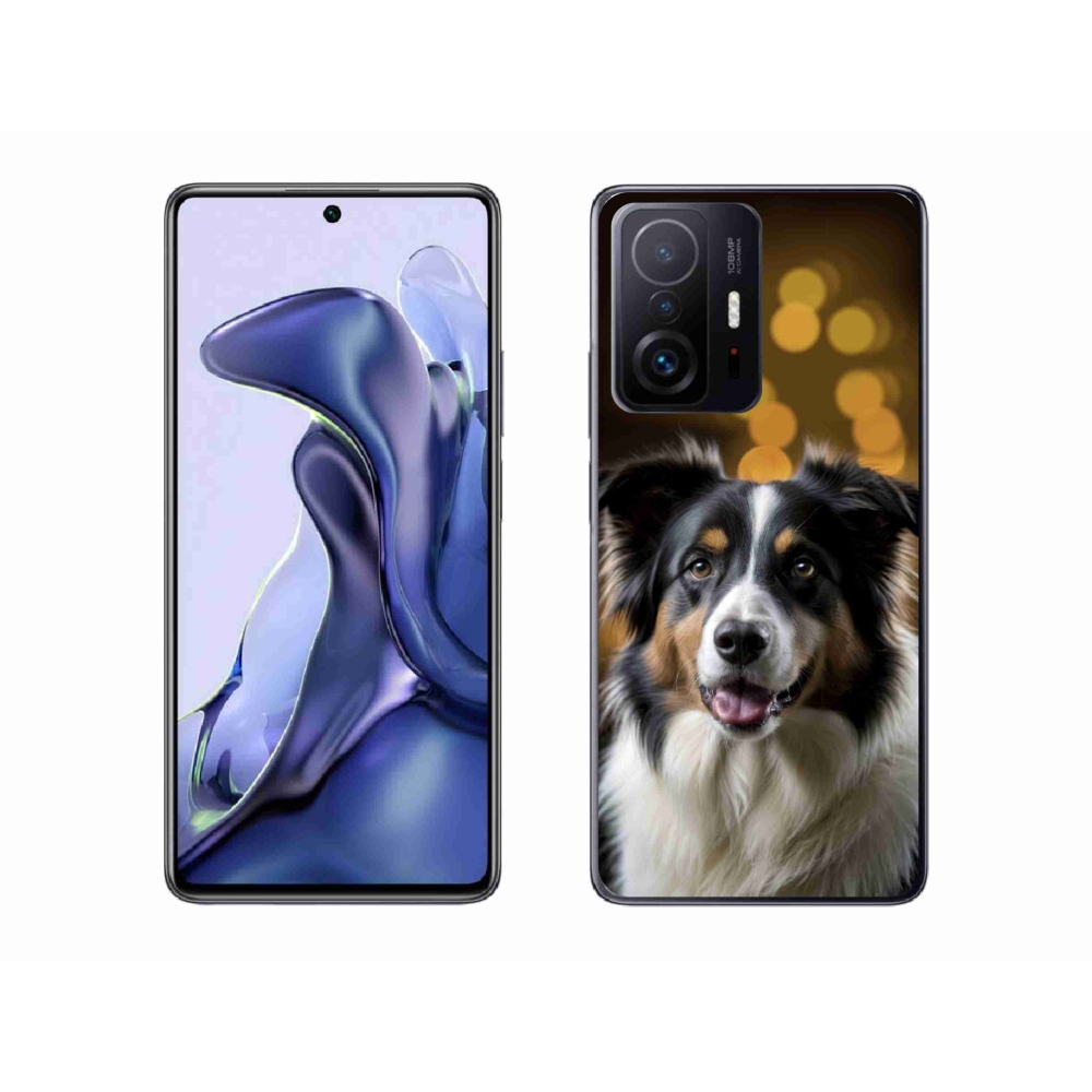 Gelový kryt mmCase na Xiaomi 11T - usměvavý australský ovčák