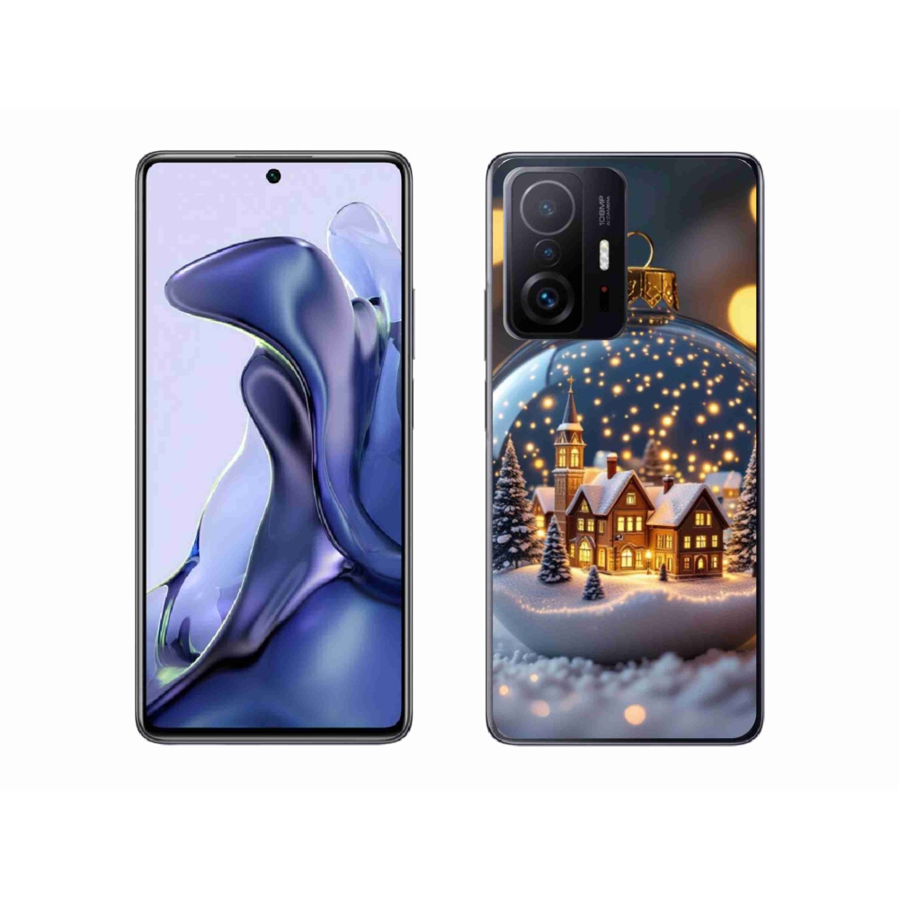 Gelový kryt mmCase na Xiaomi 11T - vánoční koule 4