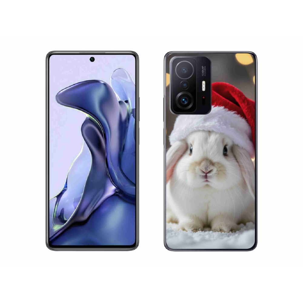 Gelový kryt mmCase na Xiaomi 11T - vánoční králík