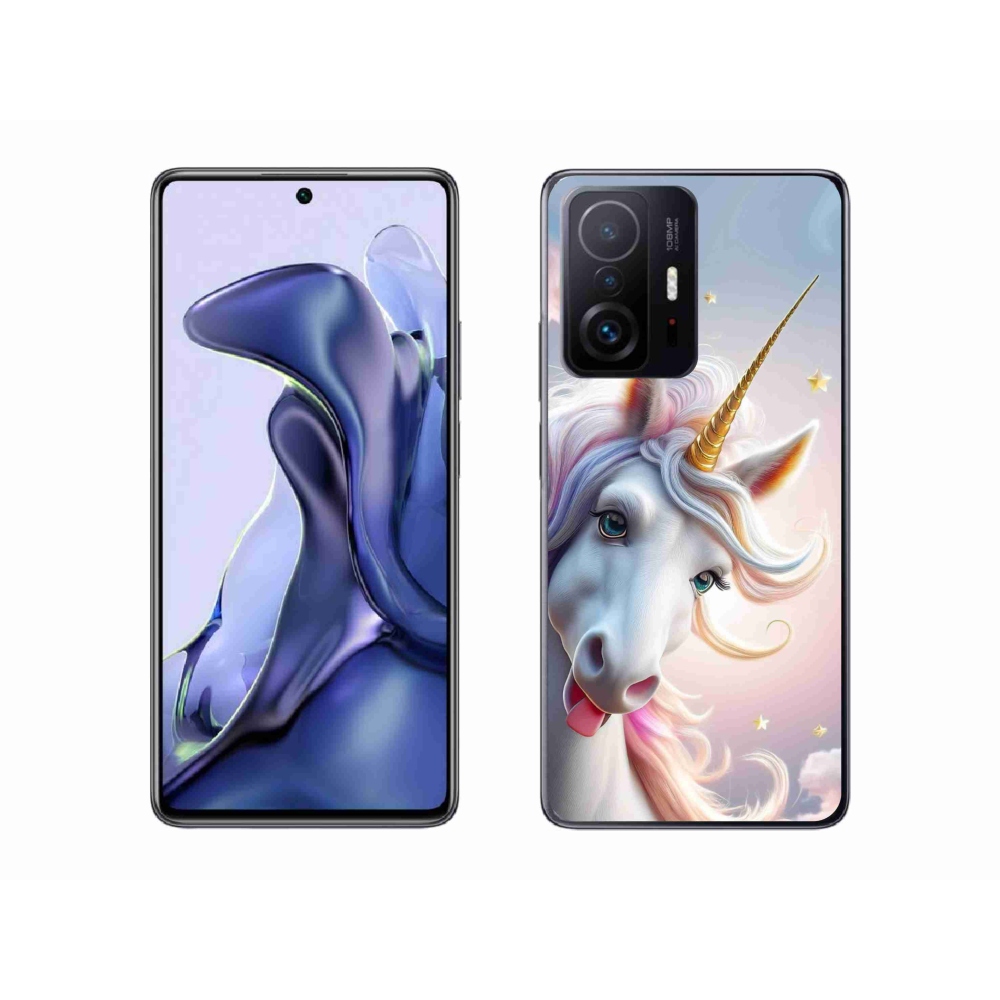 Gelový kryt mmCase na Xiaomi 11T - veselý jednorožec