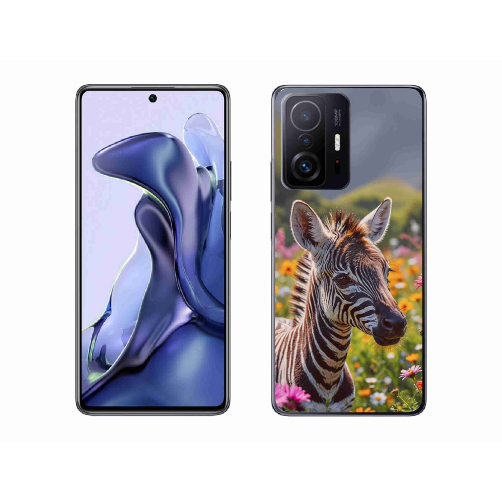 Gelový kryt mmCase na Xiaomi 11T - zebra na louce