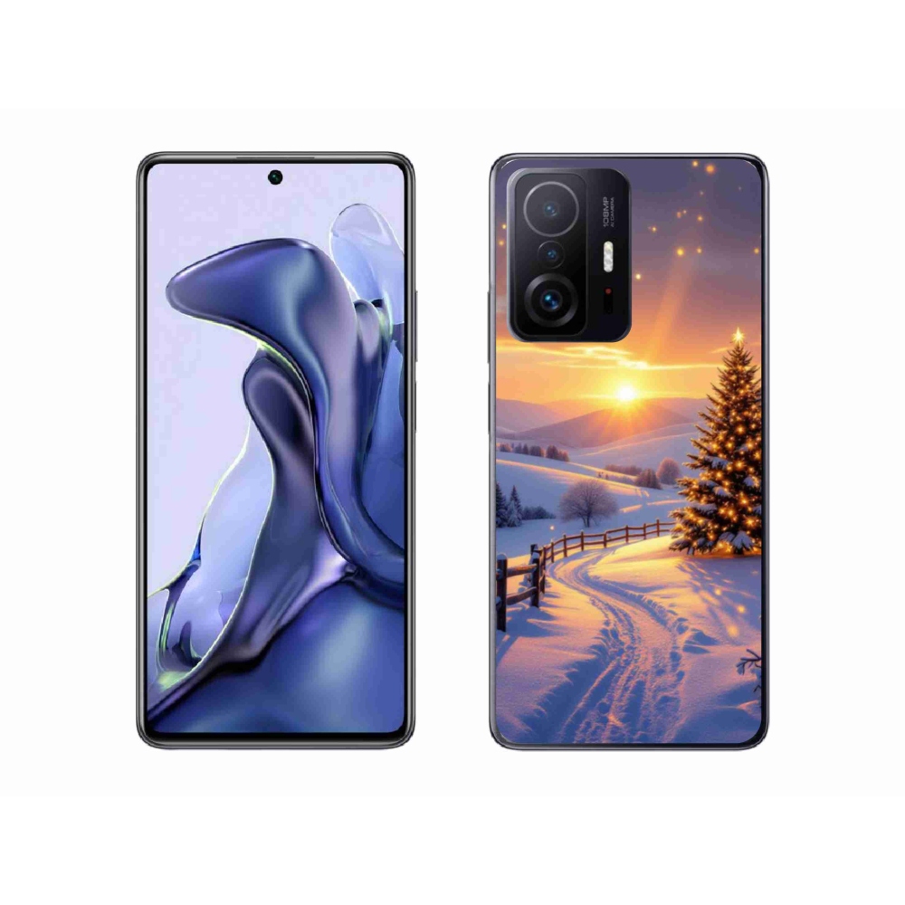 Gelový kryt mmCase na Xiaomi 11T - zimní krajina