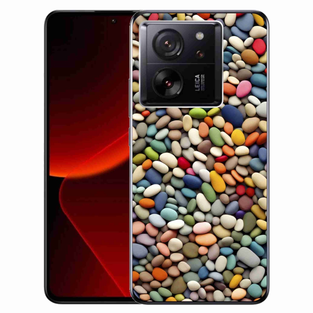 Gelový kryt mmCase na Xiaomi 13T/13T Pro - barevné kamínky 2