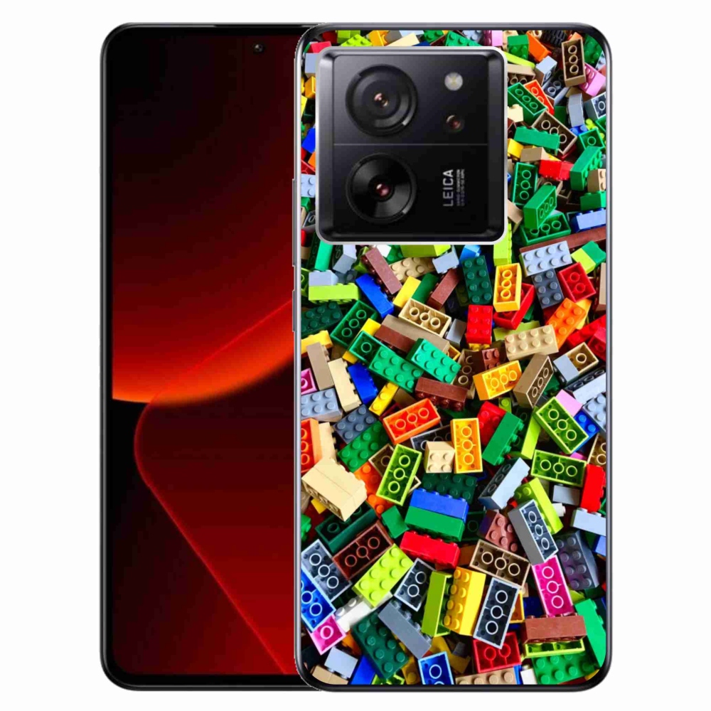 Gelový kryt mmCase na Xiaomi 13T/13T Pro - barevné stavební kostky