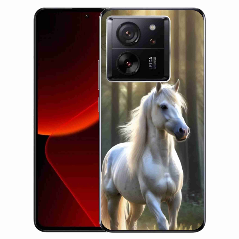 Gelový kryt mmCase na Xiaomi 13T/13T Pro - bílý kůň 3