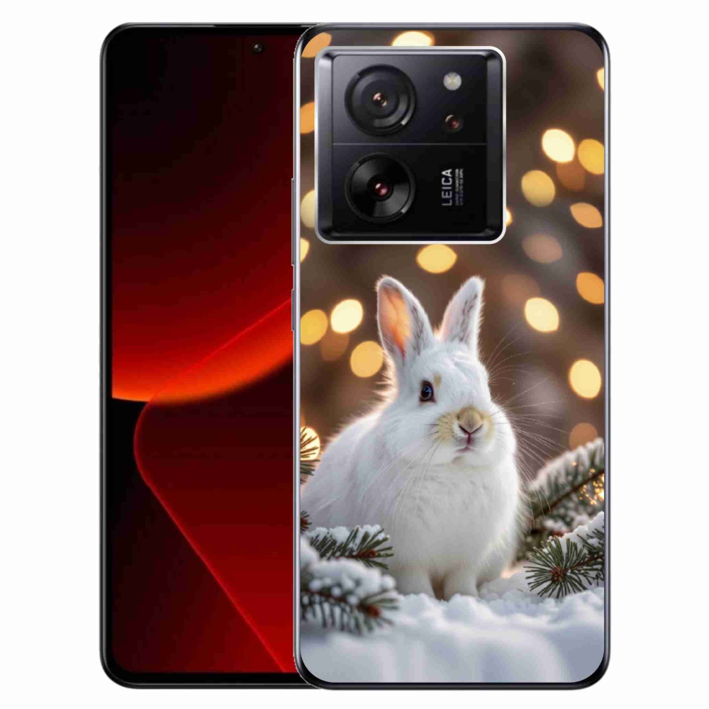Gelový kryt mmCase na Xiaomi 13T/13T Pro - bílý zajíc