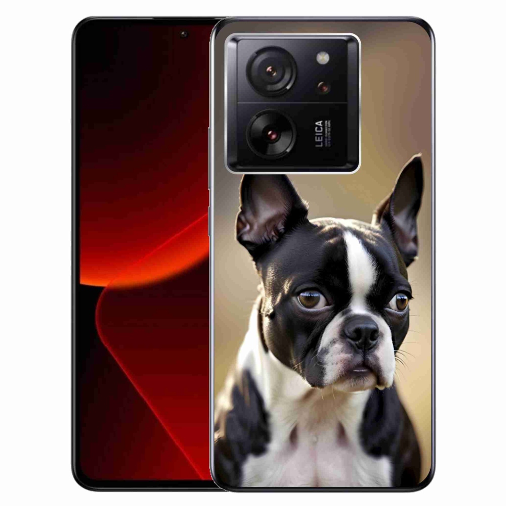Gelový kryt mmCase na Xiaomi 13T/13T Pro - bostonský teriér