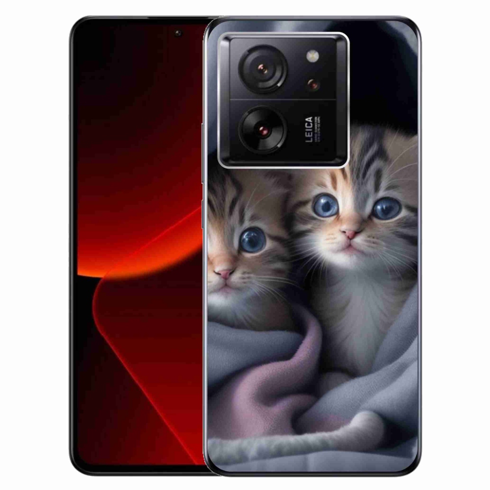 Gelový kryt mmCase na Xiaomi 13T/13T Pro - kočičí duo 2