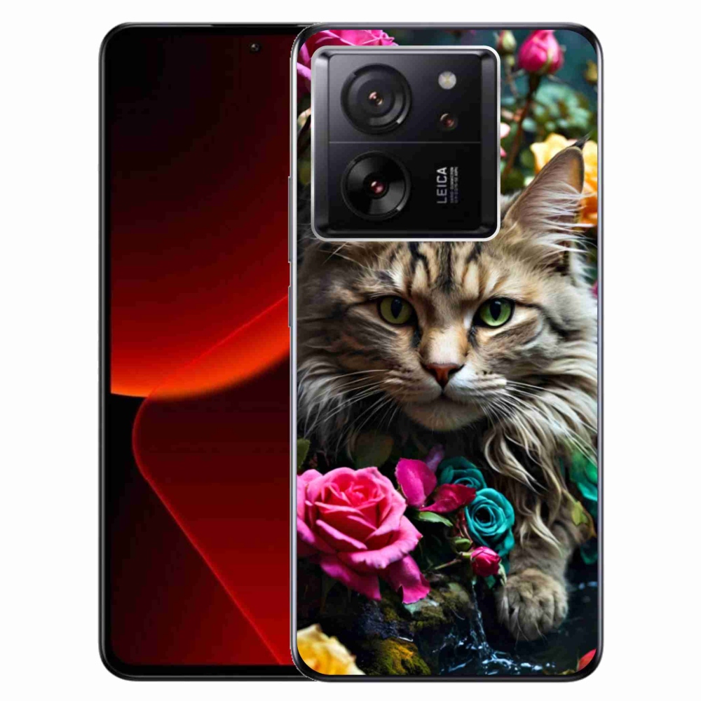 Gelový kryt mmCase na Xiaomi 13T/13T Pro - kočíčí pohled 2