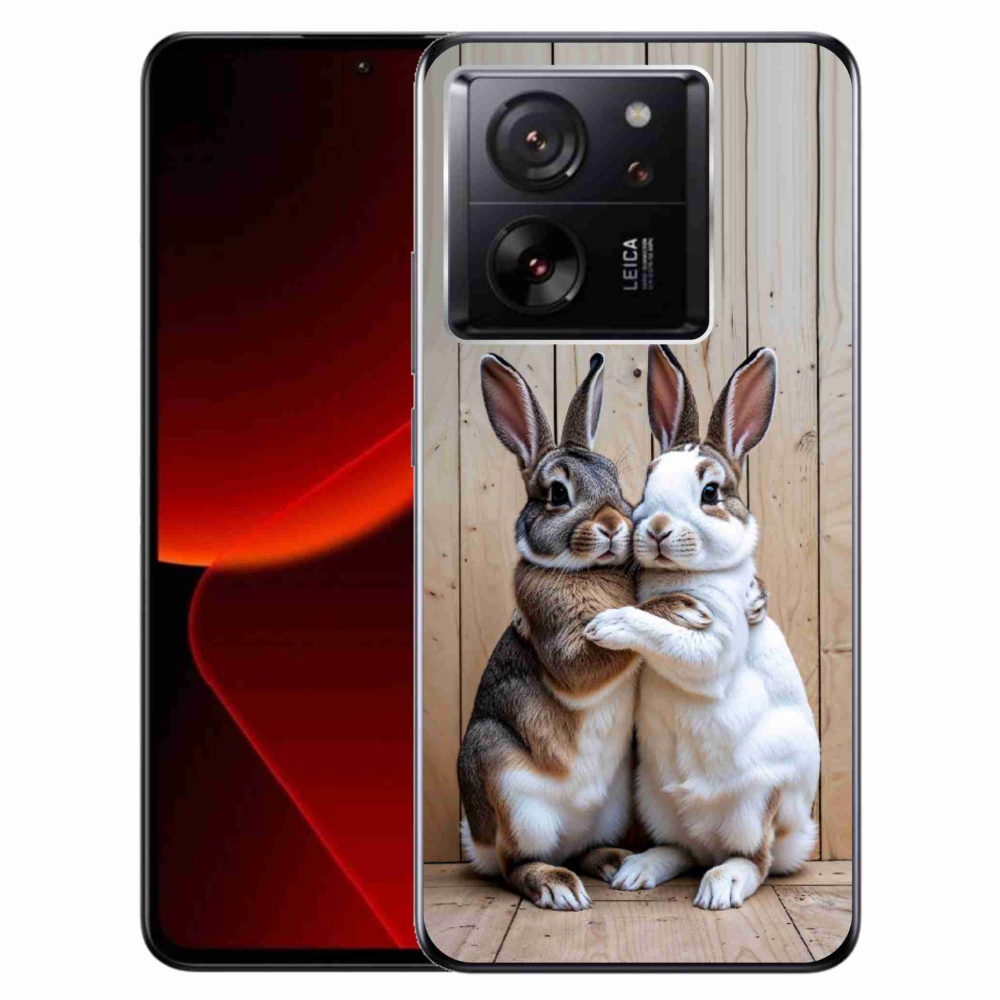 Gelový kryt mmCase na Xiaomi 13T/13T Pro - králičí pár