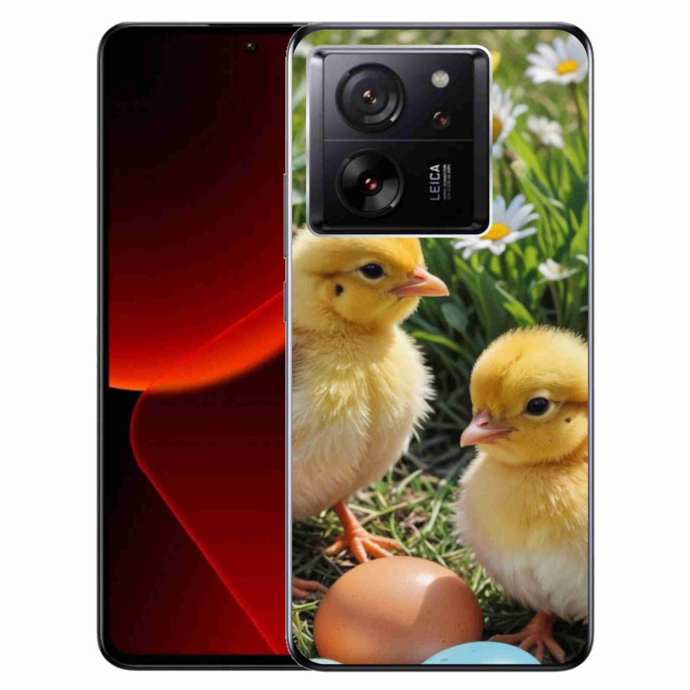 Gelový kryt mmCase na Xiaomi 13T/13T Pro - kuřátka