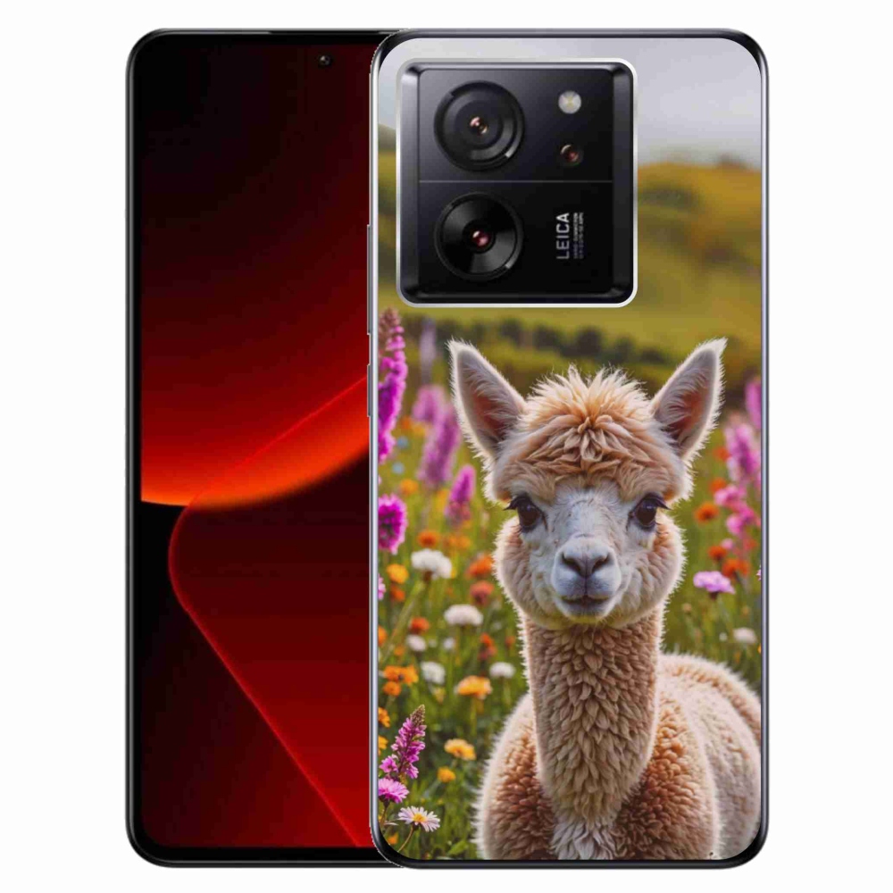 Gelový kryt mmCase na Xiaomi 13T/13T Pro - lama na louce
