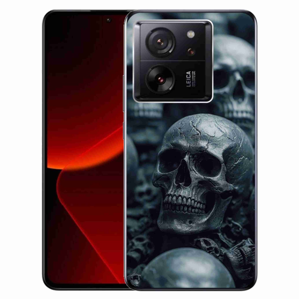 Gelový kryt mmCase na Xiaomi 13T/13T Pro - lebka 2